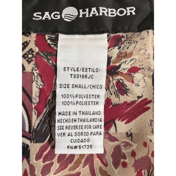Sag Harbor Missy Maxi Skirt With Abstract Floral Print Size S 100% Polyester Mad - Picture 10 of 16
